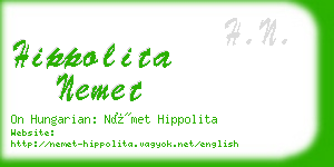 hippolita nemet business card